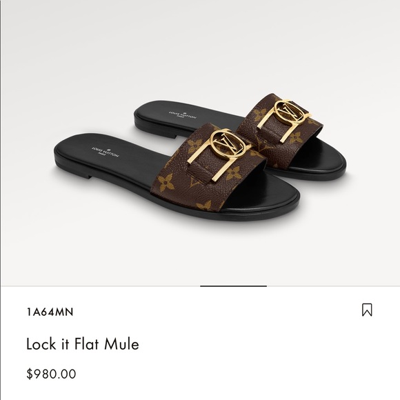 Louis Vuitton lock it flat mule - Picture 7 of 16